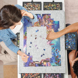 2-in-1 Reversible Puzzle Board with 6 Drawers & Cover Mat for 1500 Pieces Puzzle