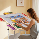 2000 Piece 5 Tilting & Foldaway Jigsaw Puzzle Table with 8 Drawers & Cover