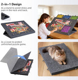 Felt Portable Tilting Puzzle Board Puzzle Table with Drawers and Cover for Up to 1000 Pieces Puzzle - Newly Upgrade
