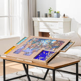 Jigsaw Puzzle Table with Adjustable Bracket for Up to 1500 Pieces