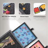 2000 Piece Tilting & Foldable Puzzle Board with 8 Colored Drawers & Cover