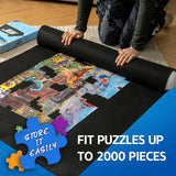 Puzzle Roll Up Mat Up for 2000 Pieces with Drawstring Closure Storage Bag & Hand Pump
