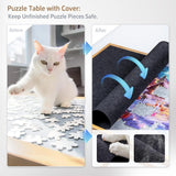 1500 Piece Tilting Puzzle Table with 5 Colored Drawers & Cover