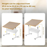 Tektalk Jigsaw Puzzle Table with LED Light, Angle & Height Adjustable Puzzle Board for Up to 1500 Pieces
