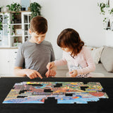 Puzzle Roll Up Mat Up for 2000 Pieces with Drawstring Closure Storage Bag & Hand Pump
