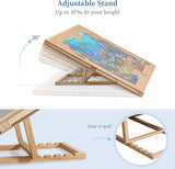 Puzzle Board with Drawers & Cove, Tilting Jigsaw Puzzle Board 1500 Piece, Puzzle Table with Removable Top