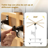 Tektalk Jigsaw Puzzle Table with LED Light, Angle & Height Adjustable Puzzle Board for Up to 1500 Pieces