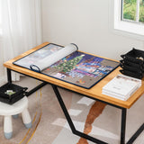 Foldable Puzzle Board with Dustproof Cover for Puzzle 1000 Pieces