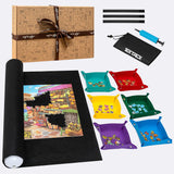 Jigsaw Puzzle Roll-up Mat in Delicate Gift Box Storing for 2000 Puzzle Pieces
