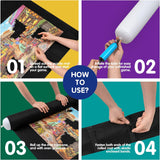 Jigsaw Puzzle Roll-up Mat in Delicate Gift Box Storing for 2000 Puzzle Pieces