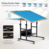 Becko US 2000 Piece Tilting & Rotating Jigsaw Puzzle Table with 8 Drawers & Cover