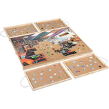 Wooden Puzzle Board Portable Puzzle Table with 4 Drawers for Up to 1000 Pieces