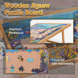 Becko US Adjustable Puzzle Table Puzzle Easel Portable Board for Up to 1000 Piece