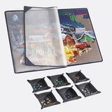 Jigsaw Puzzle Board with 6 Sorting Trays & Cover for Puzzles Up to 1000 Pieces - Gray