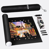Becko US 2000 Pc Jigsaw Puzzle Pad Mat with Black Pump & Drawstring Storage Bag