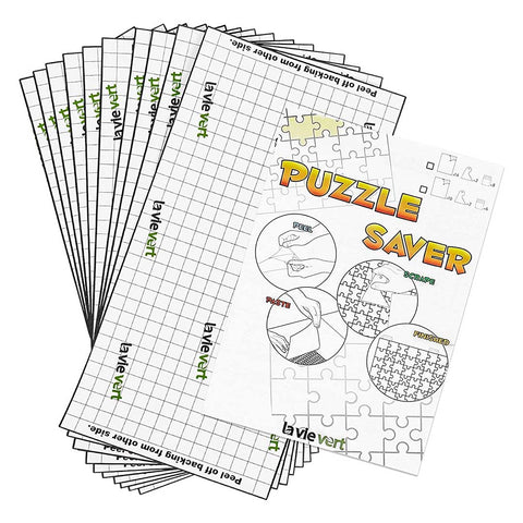 Puzzle Saver Peel & Stick Adhesive Paper to Preserve Your Finished Puzzle - 10 Sheets