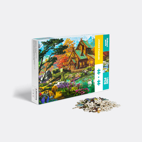Forest Cabin | 1000 Piece Jigsaw Puzzle for Adults and Kids