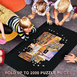 Becko US 2000 Pc Jigsaw Puzzle Pad Mat with Black Pump & Drawstring Storage Bag