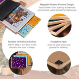 Jigsaw Puzzle Table with 6 Color Drawers for Puzzles Up to 1500 Pieces