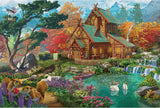 Forest Cabin | 1000 Piece Jigsaw Puzzle for Adults and Kids