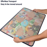Jigsaw Puzzle Table Portable Puzzle Mat for Up to 1500 Pieces, with Dustproof Cover