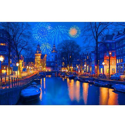 Amsterdam in The Night - jigsawdepot