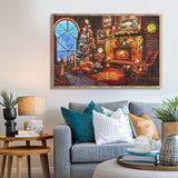 Fireplace, Christmas Tree - jigsawdepot