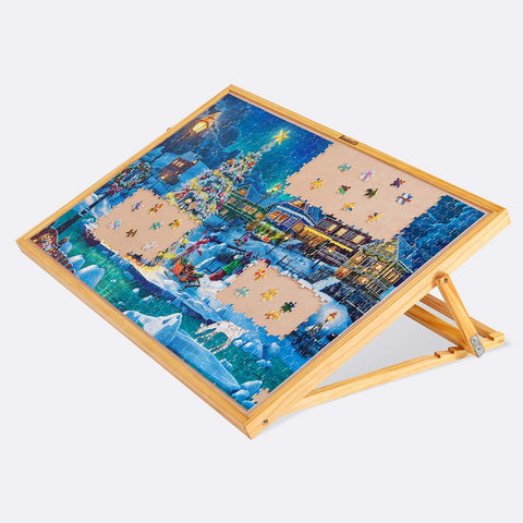 Becko US Adjustable Puzzle Table Puzzle Easel Portable Board for Up to 1000 Piece
