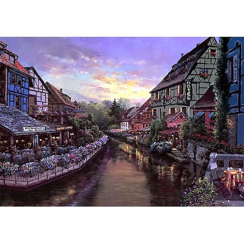 Aromatic Town 1000 Piece Puzzle Jigsaw Puzzle - jigsawdepot