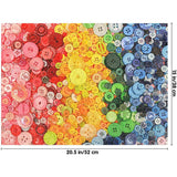 Rainbow Colored Buttons 500 Piece Jigsaw Puzzle - jigsawdepot