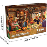 Fancy Dinner Pizza Pumpkin Jigsaw Puzzle 1000 Pieces - jigsawdepot