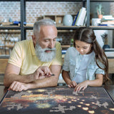 Jigsaw Puzzle Board Portable Puzzle Mat Up to 1000 Pieces (Dark Gray) - jigsawdepot