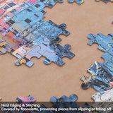 Jigsaw Puzzle Board for Puzzles to 1500 Pieces (Blue/Khaki) - jigsawdepot