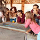 Jigsaw Puzzle Board with Puzzle Dust-Proof Cover for Puzzles Up to 1500 Pieces  (Gray) - jigsawdepot