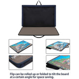 Jigsaw Puzzle Board with Trays for Up to 1000 Pieces (Dark Blue & Gray) - jigsawdepot
