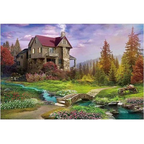 Mountain Cabin 1000 Piece Jigsaw Puzzle - jigsawdepot