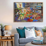 Naughty Doggies 1000 Piece Jigsaw Puzzle - jigsawdepot