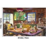 Naughty Kitties 1000 Piece Puzzle Jigsaw Puzzle - jigsawdepot