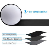 Double-Sided Black & Gray Jigsaw Puzzle Roll Mat Up to 1,500 Pieces - jigsawdepot