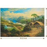Orakei Korako on The Waikato 1000 Piece Jigsaw Puzzle - jigsawdepot