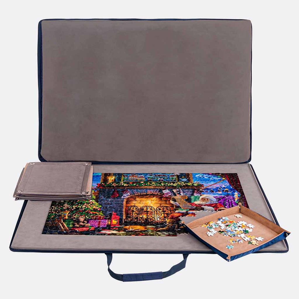 Portable Jigsaw Puzzle Board with Six Sorting Trays