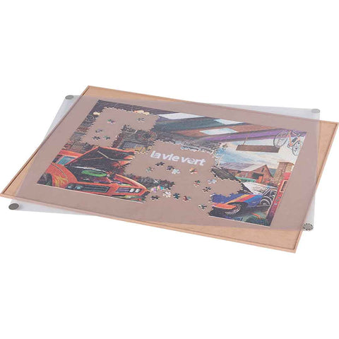 Portable Puzzle Mat for Puzzle Storage Puzzle Saver Up to 1500 Pieces - Khaki