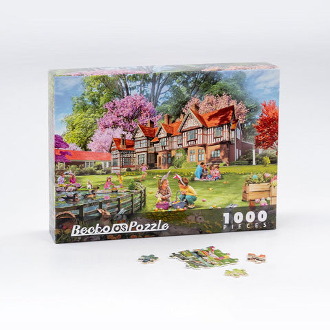 Church Park  Wooden Jigsaw Puzzle 1000 Pieces - jigsawdepot