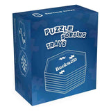Stackable Puzzle Sorting Trays Up to 1500 Pieces, 8 Hexagonal Trays (White) - jigsawdepot