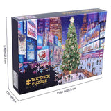 Times Square in Christmas 1000 Piece Wooden Puzzle - jigsawdepot