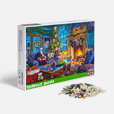 Warm Christmas Wooden Jigsaw Puzzle 1000 Piece Puzzle