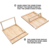 Wooden Easel Adjustable Puzzle Board to 1000 Pieces Non-Slip Surface - jigsawdepot